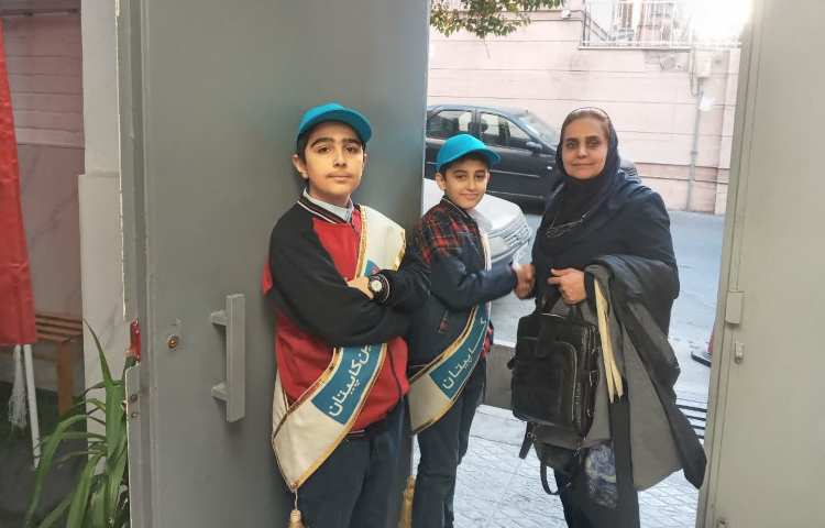 تیم خوشامدگویی طرح چهارخانه گروه آبی 3