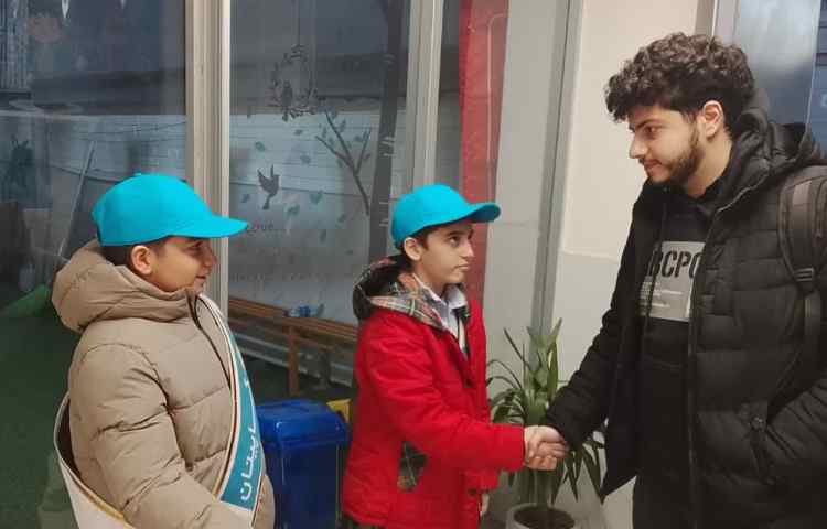 تیم خوش آمدگویی طرح چهارخانه گروه آبی 1