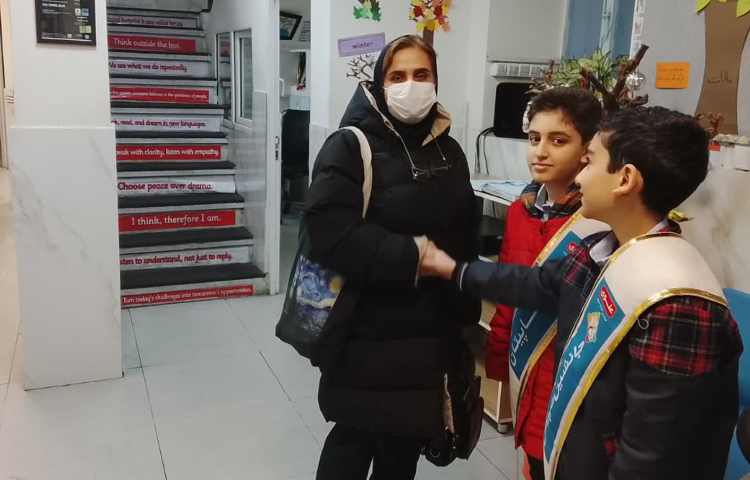 تیم خوش آمدگویی طرح چهارخانه گروه آبی 3