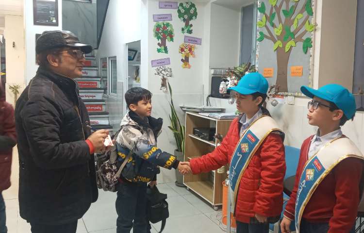 تیم خوش آمدگویی طرح چهارخانه گروه آبی