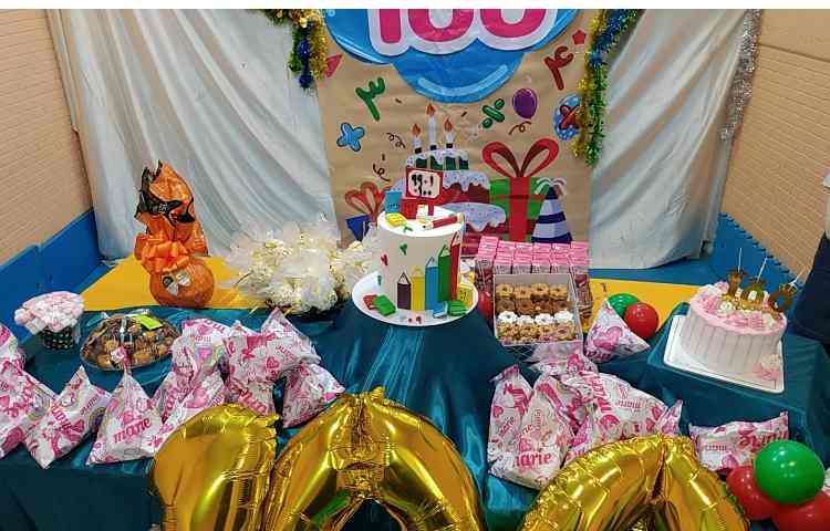 جشن 100 دانش آموزان عزیز پایه سوم دبستان دخترانه پرتوعلوی شیراز 1