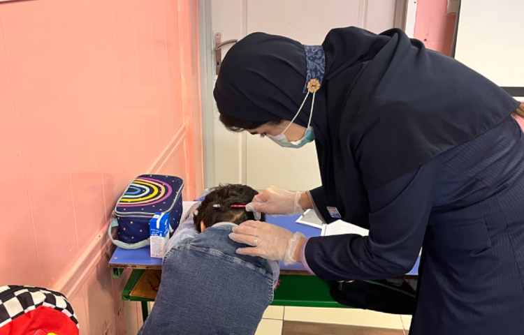 جلسه آموزشی با موضوع طرح رازهای تندرستی (کنترل و پیشگیری شپش) 2