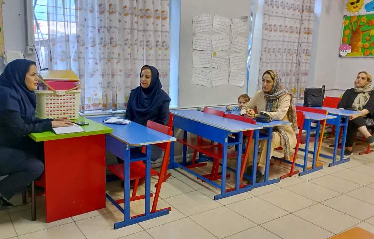 جلسه با اولیا پایه پیش دبستان 1