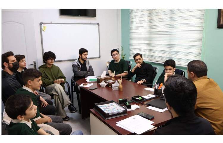 جلسه شورای دانش آموزی با حضور مدیر محترم مجتمع و معاونین مدرسه
