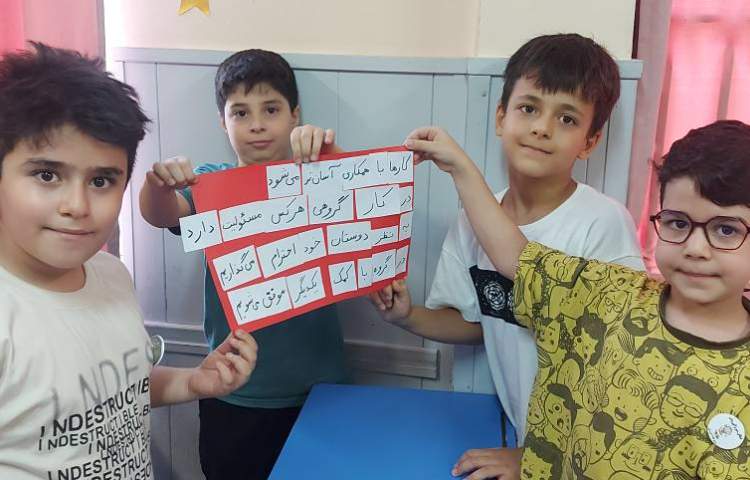 جمله سازی با مرتب کردن جمله های در هم ریخته 6