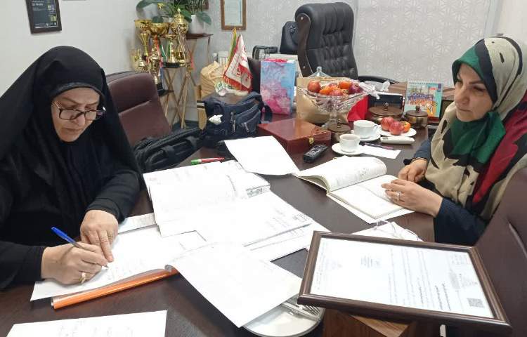 حضور بازرس محترم اداره آموزش و پرورش 2