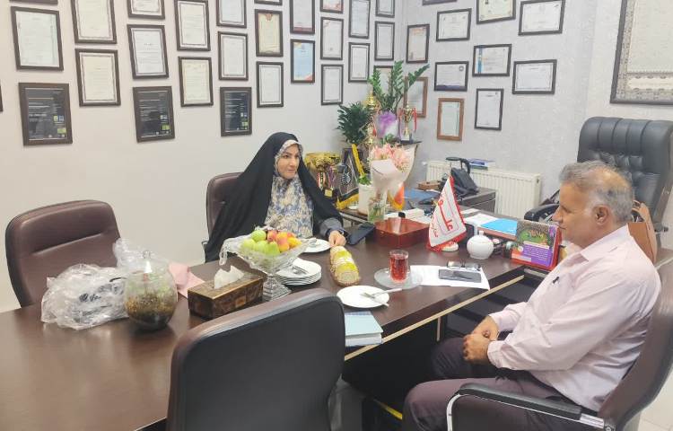 حضور بازرس محترم اداره کل آموزش و پرورش 5