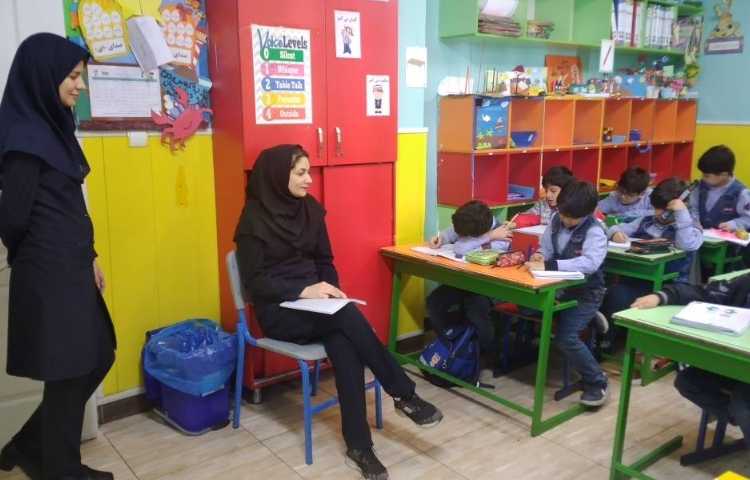 حضور بازرس محترم دفتر مرکز سرکار خانم عطاالهی و بررسی روند آموزش 4