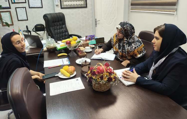 حضور بازرس محترم دپارتمان زبان