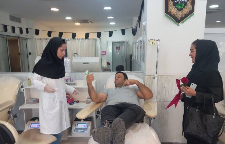 حضور پرسنل در مرکز اهدای خون وصال 5