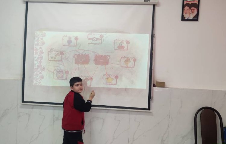 حل تمرینات کتاب فارسی توسط دانش‌آموزان در کلاس انجام شد.