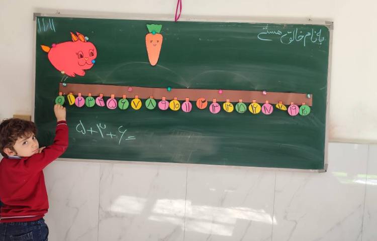 حل تمرین ریاضی مرور درس محور عبارت(جمع‌تفریق) در کلاس توسط دانش‌آموزان انجام شد 1
