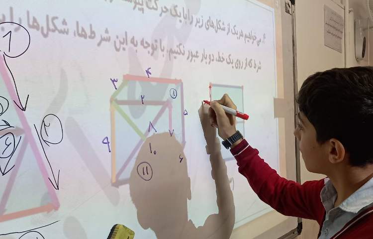 حل تمرین‌ها توسط دانش‌آموزان 2