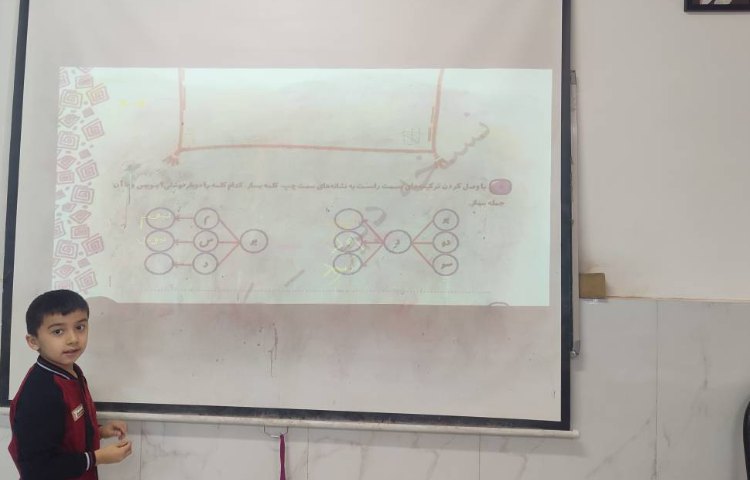 حل تمرین کتاب‌کار فارسی توسط دانش‌آموزان در کلاس انجام شد