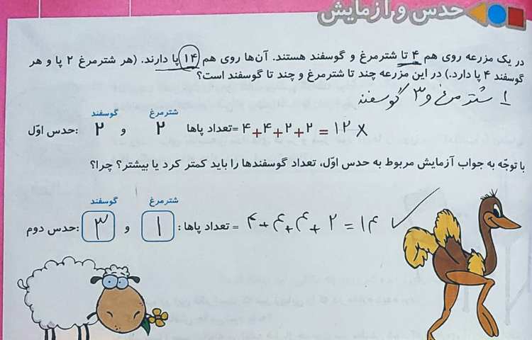 حل مسئله صفحه ی 81 به روش های حدس آزمایش و نظام دار و رسم شکل