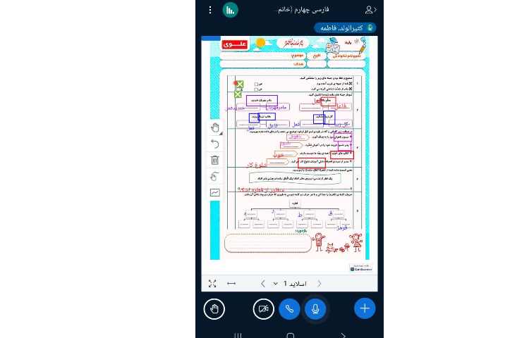 حل کاربرگ دوره درس دوازدهم فارسی 1