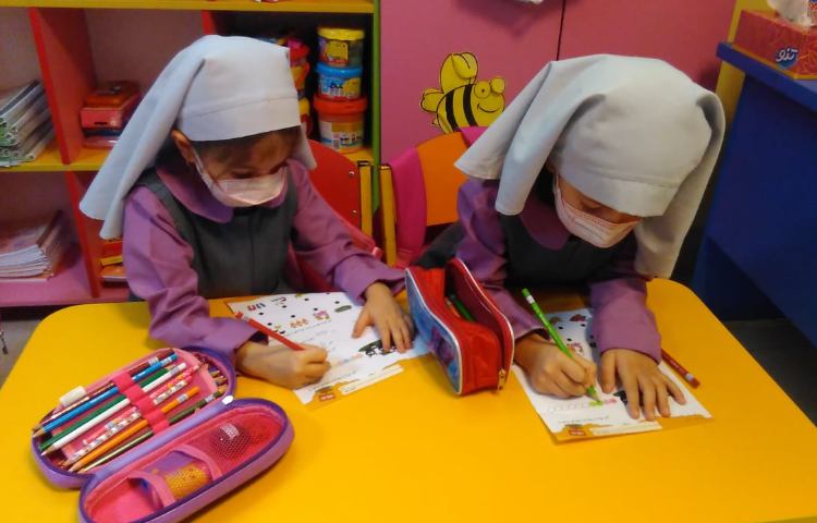 حل کاربرگ ریاضی مربوط به شمارش و جهات پیش دبستان