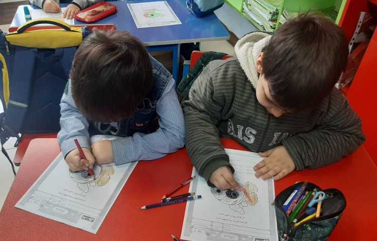 حل کاربرگ مفاهیم نوشتاری با گلهای نازنینم 1