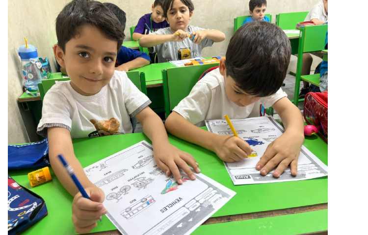 حل کاربرگ tracing و رنگ آمیزی مرتبط با مبحث وسایل نقلیه 2