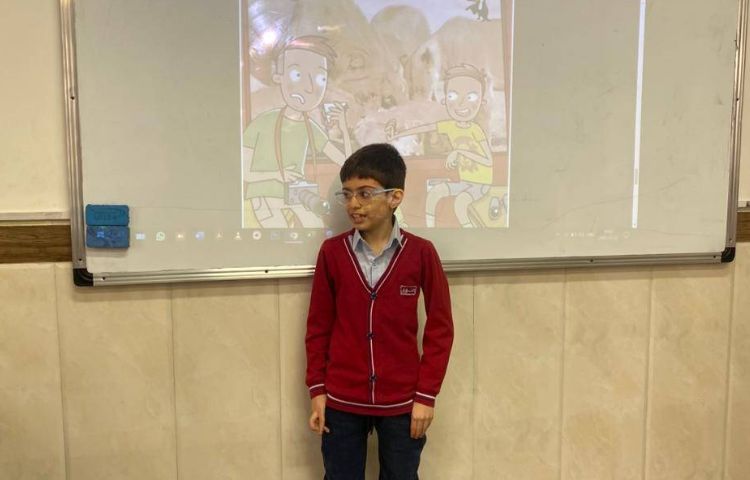 خلاصه‌گویی کتاب داستان به مناسبت هفته‌ی کتاب و کتاب‌خوانی در زنگ زبان 3