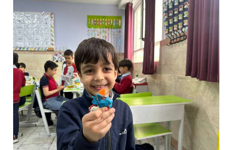 خمیر بازی ساخت غذا جهت تثبیت نشانه غ 11