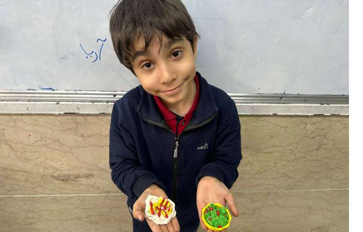 خمیر بازی ساخت غذا جهت تثبیت نشانه غ 4