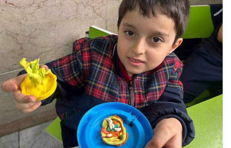 خمیر بازی ساخت غذا جهت تثبیت نشانه غ 6