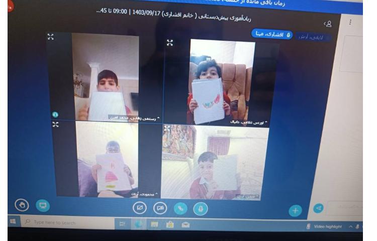 خوانداری-نقاشی حروف ش، ن و ز انجام شد. 2