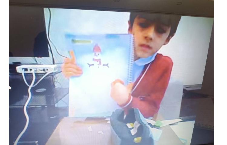 خوانداری ، کاردستی آدم‌برفی انجام شد 3