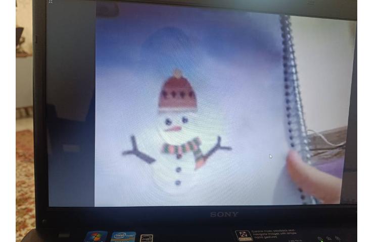 خوانداری ، کاردستی آدم‌برفی انجام شد 7