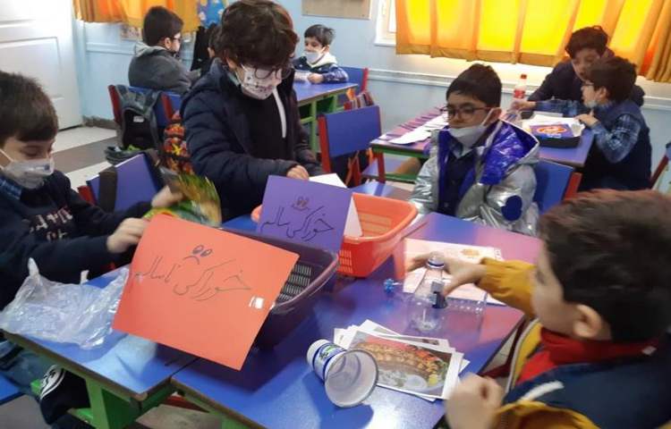 خوراکی های سالم و ناسالم پایه اول دبستان