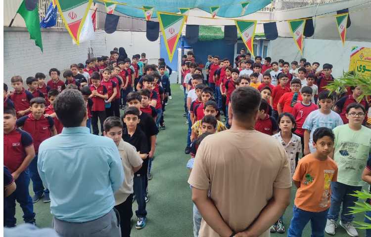 خوش آمد گویی به دانش آموزان به مناسبت آغاز پایگاه تابستانی 4