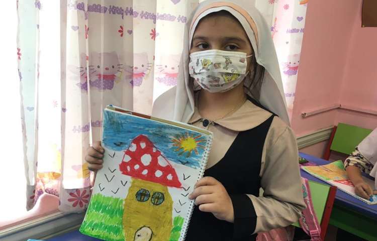 خونه قارچی،آموزش تنالیته رنگ سبز و شناخت سایه روشن 15