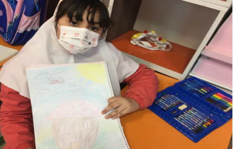 خونه قارچی،آموزش تنالیته رنگ سبز و شناخت سایه روشن 20