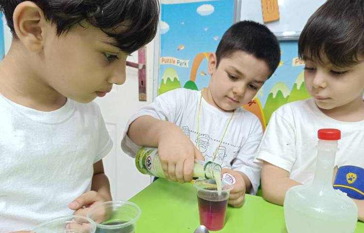 دانشمند کوچک مبحث : آزمایش رنگی رنگی با کلم قرمز 2