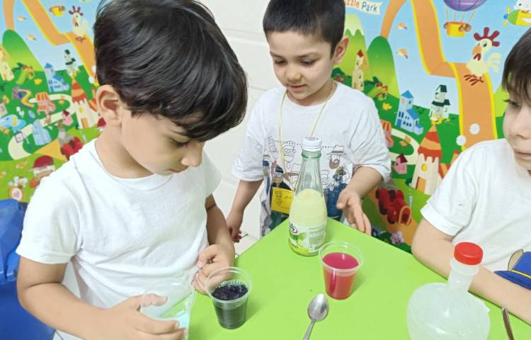 دانشمند کوچک مبحث : آزمایش رنگی رنگی با کلم قرمز