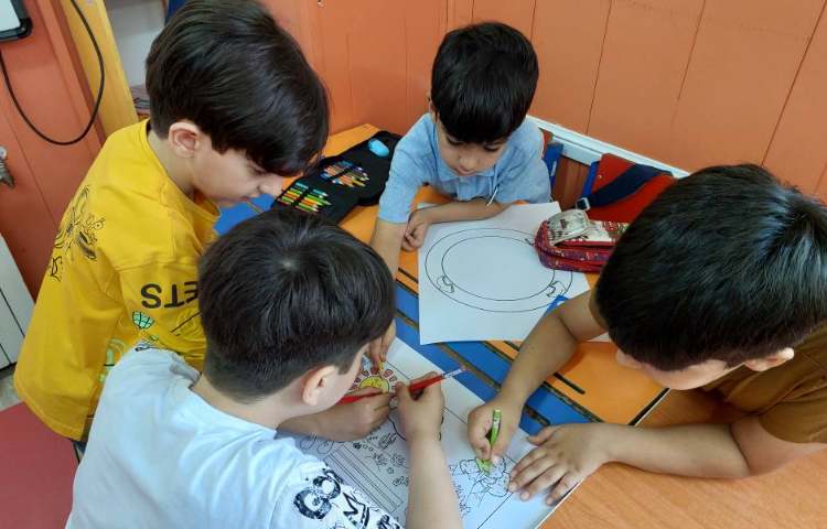 دانشمند کوچک : نقاشی و کاردستی چرخه‌ی آب 1