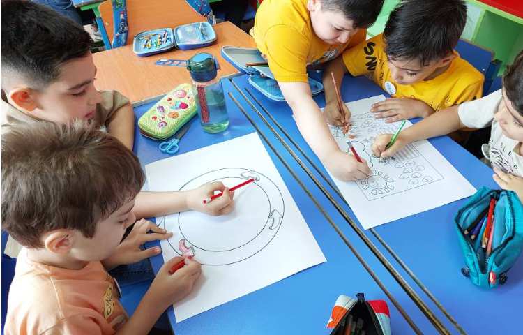 دانشمند کوچک : نقاشی و کاردستی چرخه‌ی آب