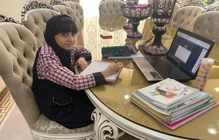 دانش آموزان فعال در کلاس آنلاین ریاضی