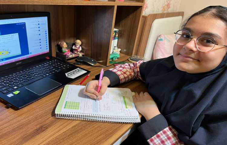 دانش آموزان فعال در کلاس آنلاین ریاضی