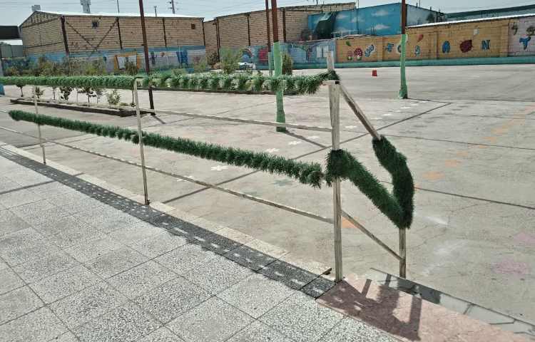 حیاط دبستان دخترانه تابش علم گناباد