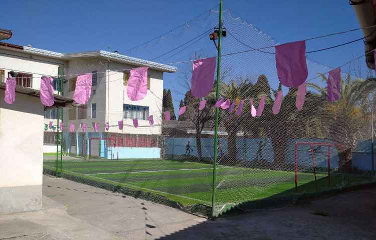 حیاط دبستان پسرانه خلاقیت فردا بهشهر