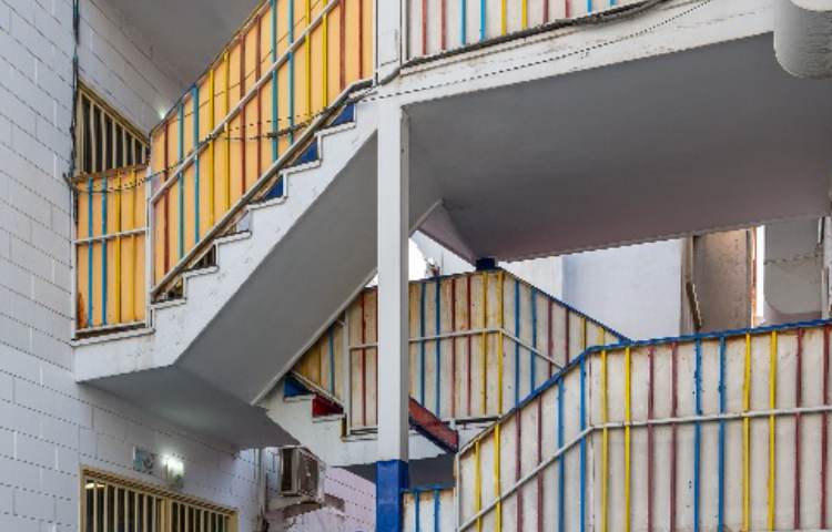 راه‌پله دبستان پسرانه منطقه 5 تهران - جنت آباد