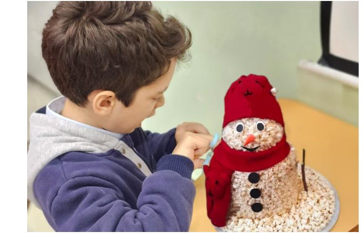 درست کردن آدم برفی