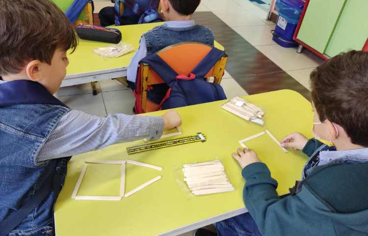 درست کردن اشکال هندسی با استفاده از چوب بستنی