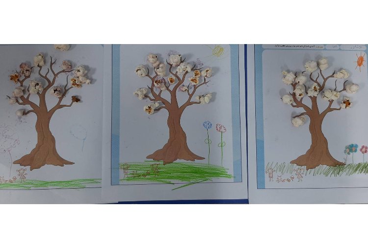 درست کردن شکوفه های بهاری با پاپ کورن و در انتها میل کردن پاپ کورن های خوشمزه 7