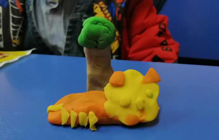 درست کردن شیر و درخت با خمیربازی 5