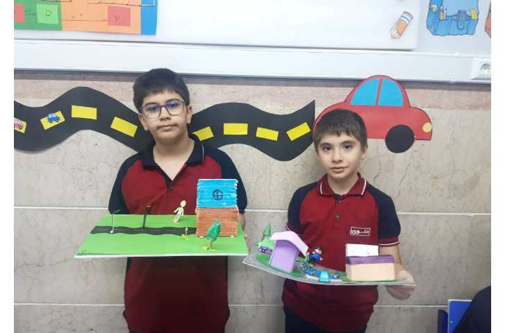 درس اجتماعی درست کردن ماکت 3