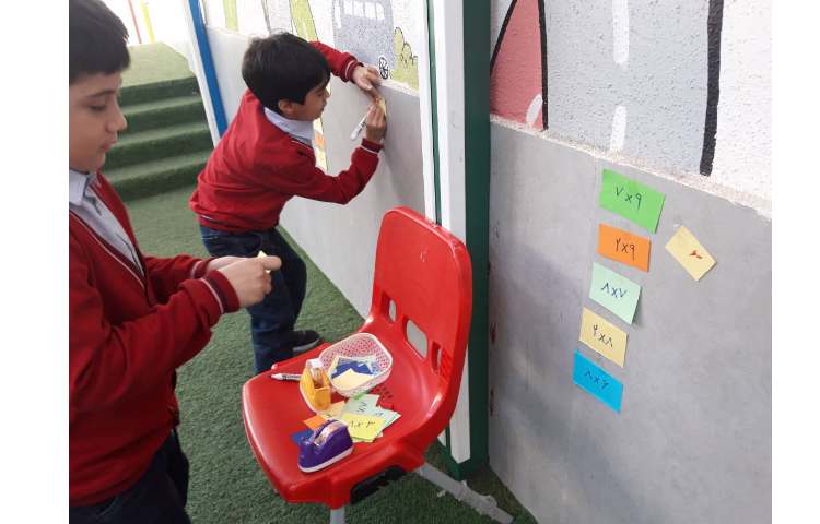 درس ریاضی،تمرین و تکرار ضرب همراه با بازی گروهی و هیجان انگیز 1