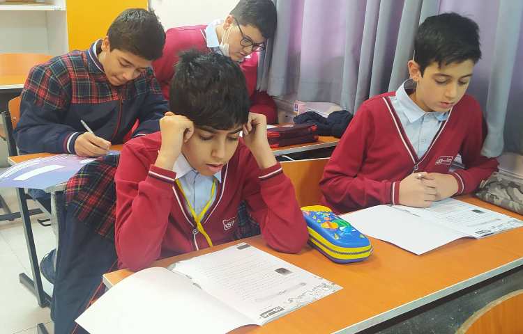 درس ریاضی آزمون آزمایشی مداد رنگی یک 5